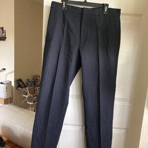 NWT Men's Banana Republic Straight Fit Pin Stripe Black Dress Pant
